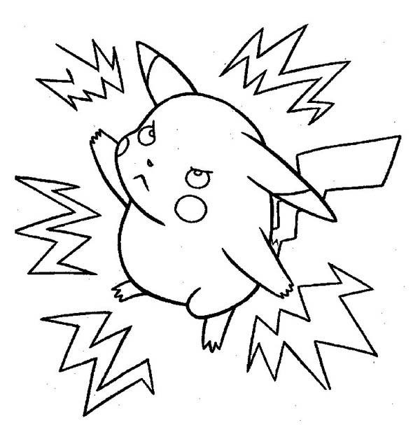 Pikachu Printable Coloring Pages