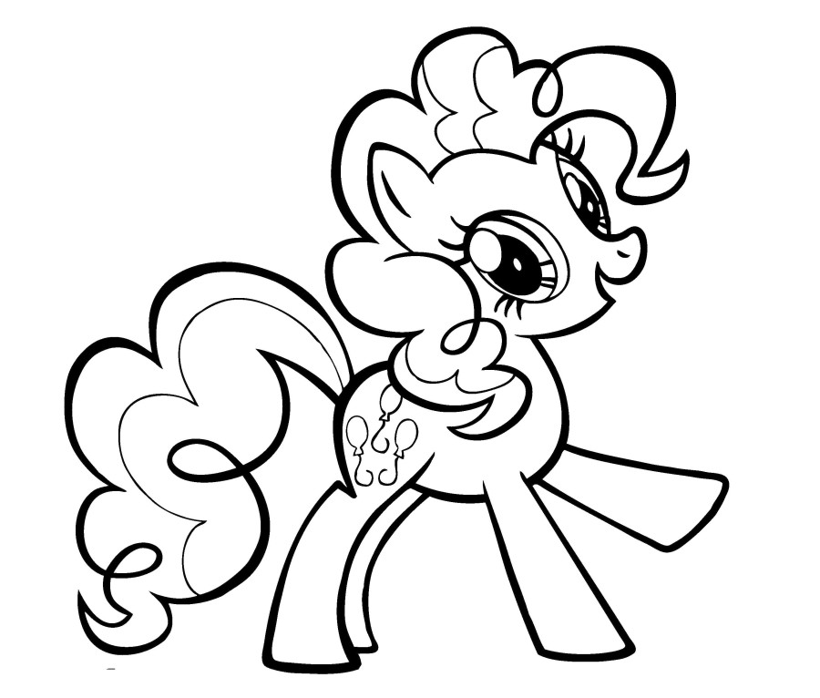 Pinkie Pie Coloring Page Free