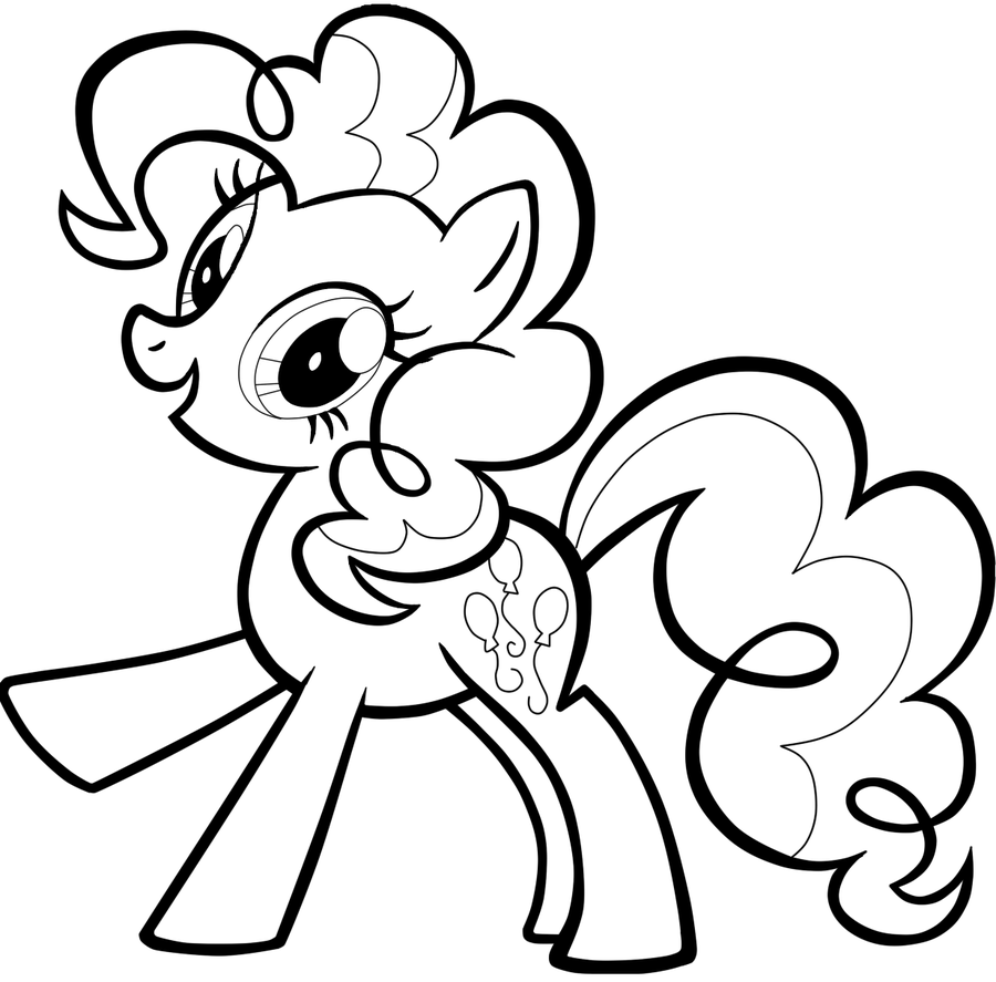 Pinkie Pie Coloring Page