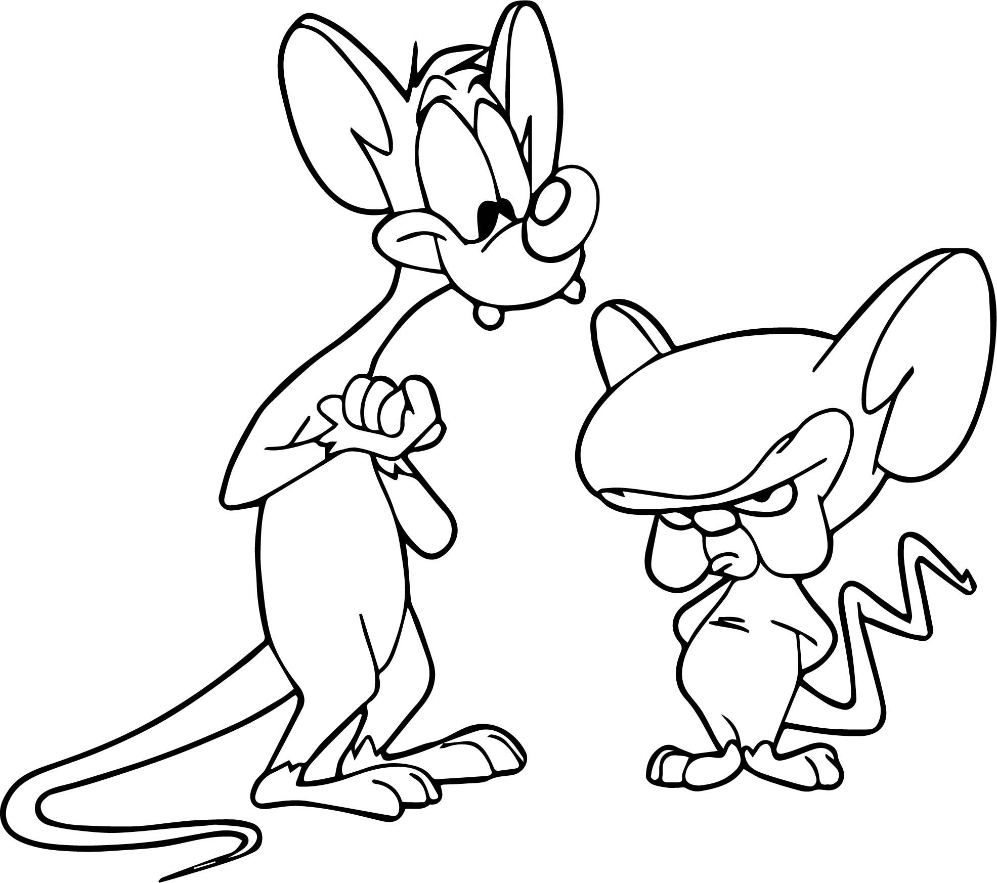 Pinky And The Brain Coloring Page