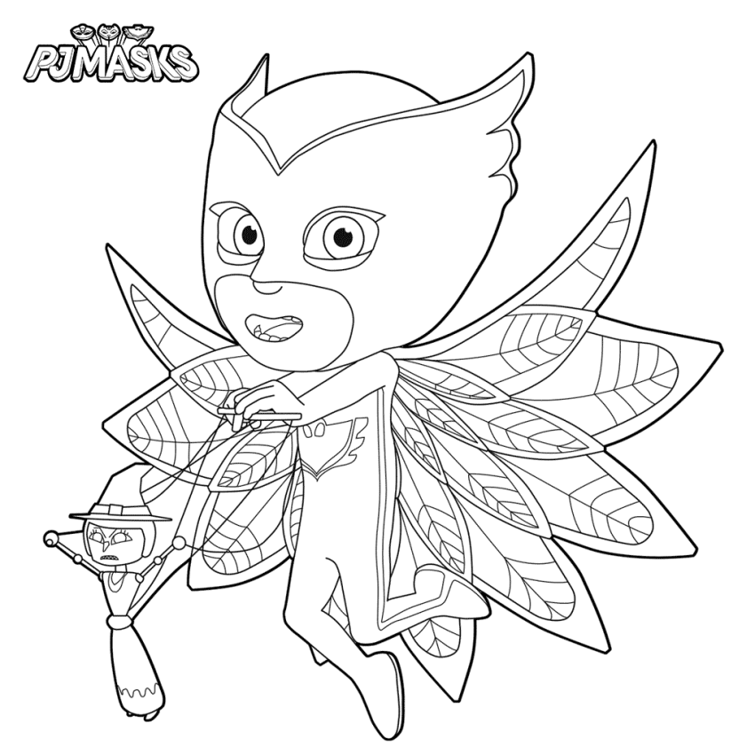 PJ Masks Coloring Character Pages