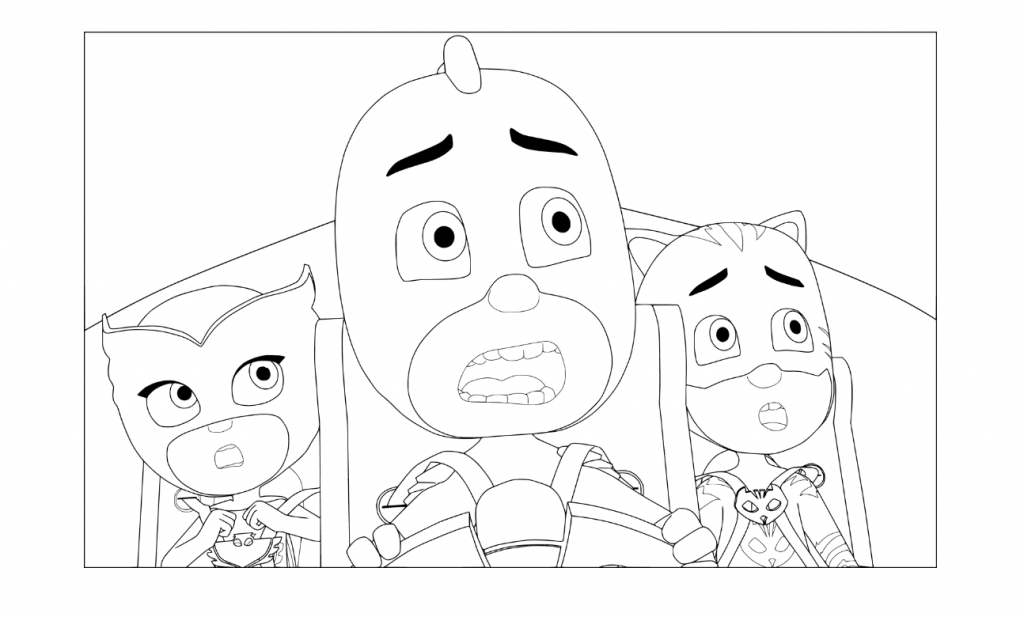 PJ Masks Coloring Page