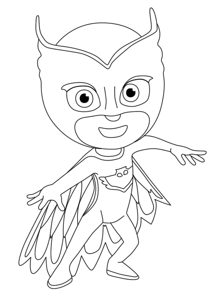 PJ Masks Coloring Page Character Printables