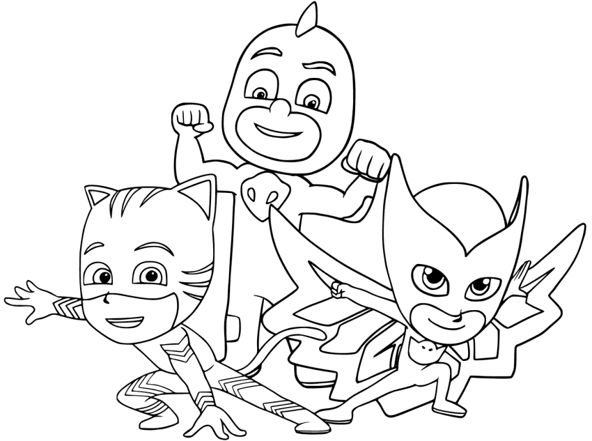 PJ Masks Coloring Pages Printables