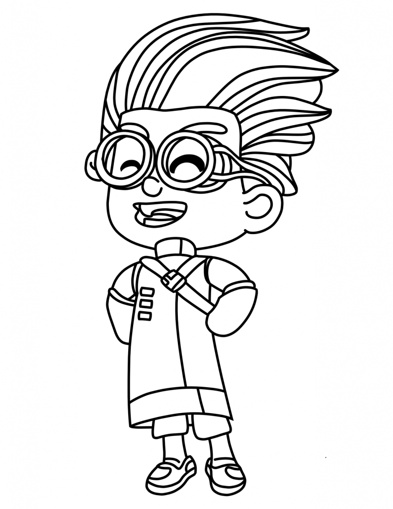 PJ Masks Coloring Pages Romeo