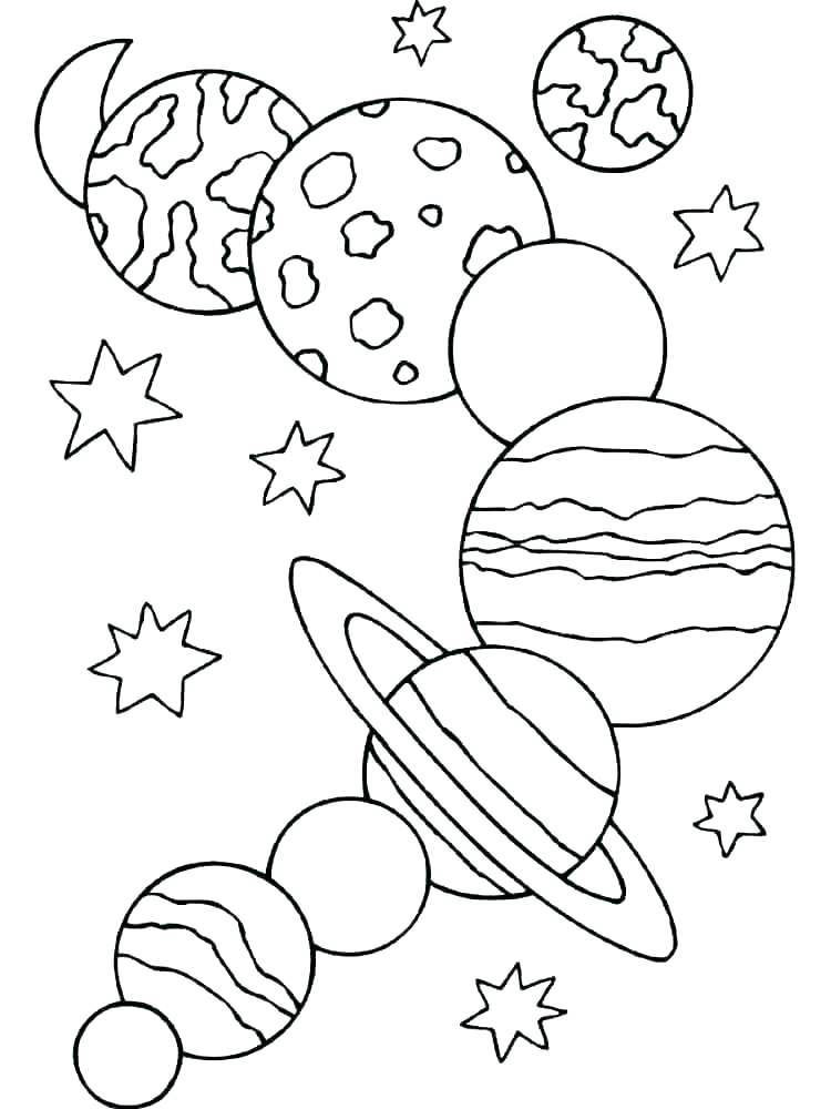 Planets Coloring Page Sheet
