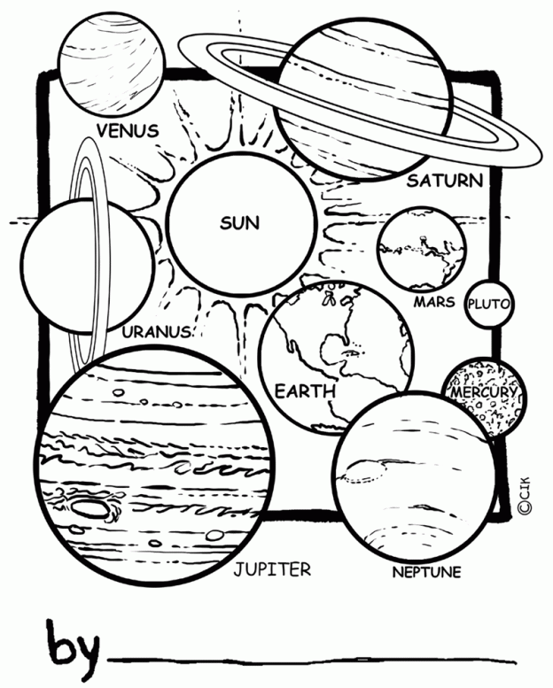 Planets Coloring Page