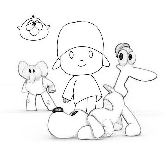 Pocoyo Color Pages