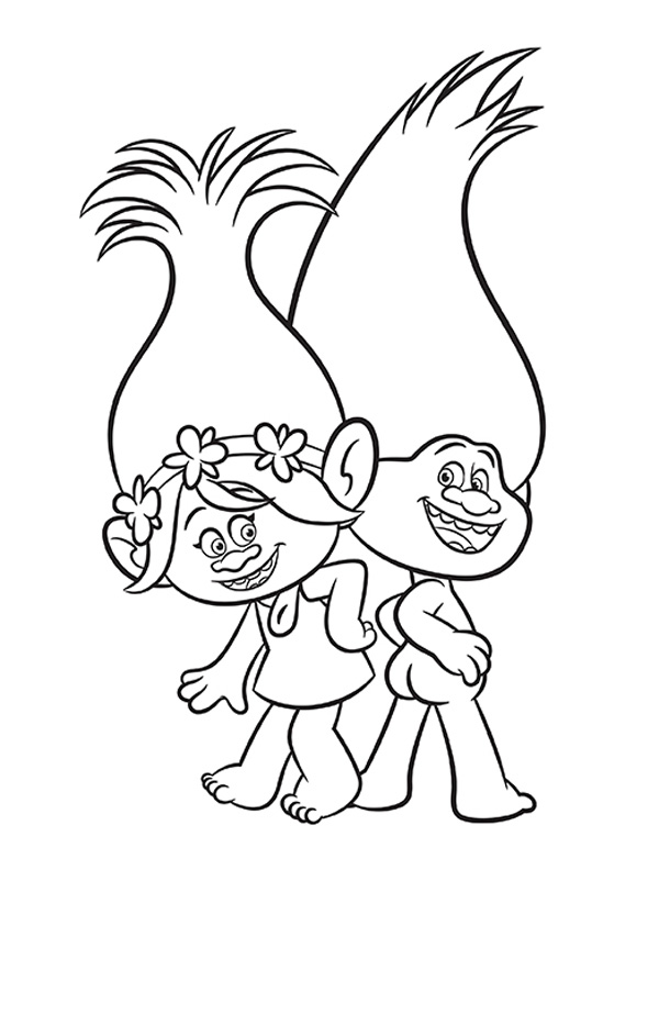 Poppy Coloring Page