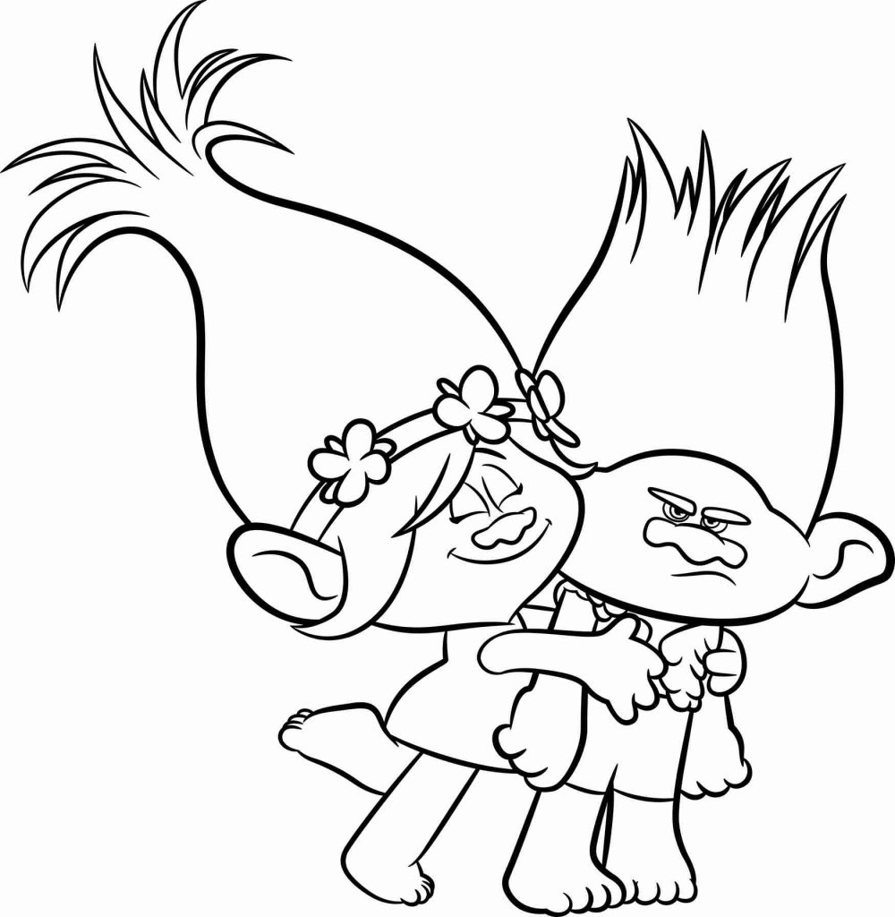 Poppy Hug Coloring Pages