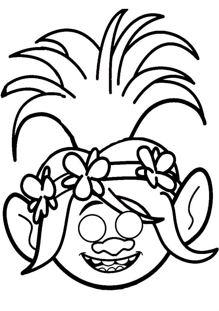 Poppy - Trolls Coloring Pages