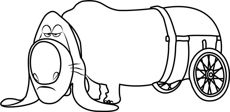 Pops The Secret Life of Pets Coloring Pages