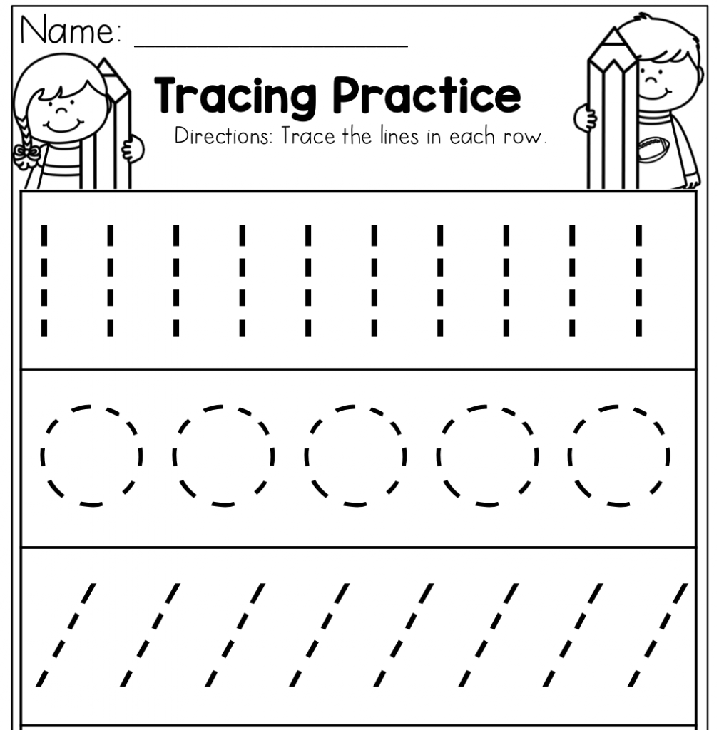 Preschool Tracing Practice Worksheets