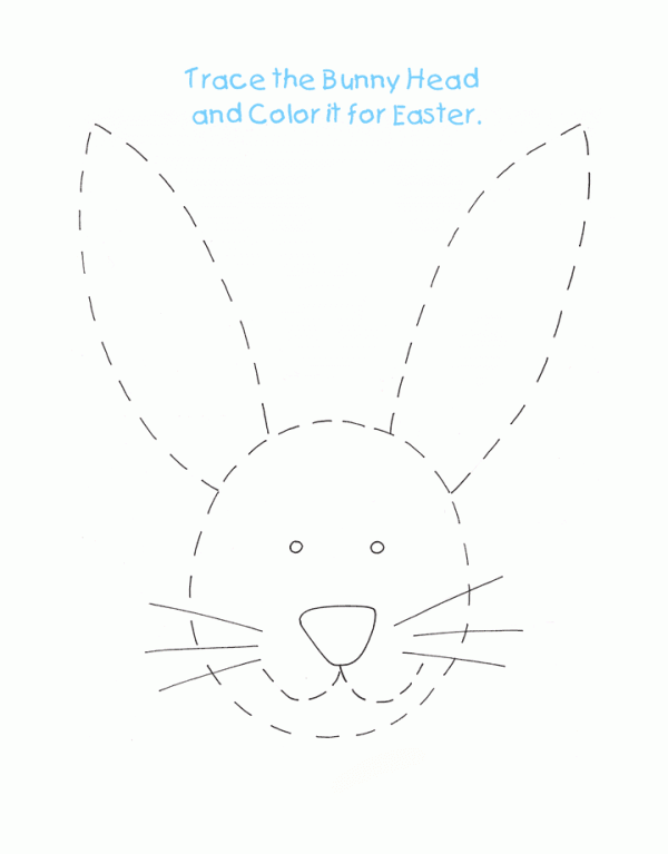 Preschool Tracing Worksheets - Bunny