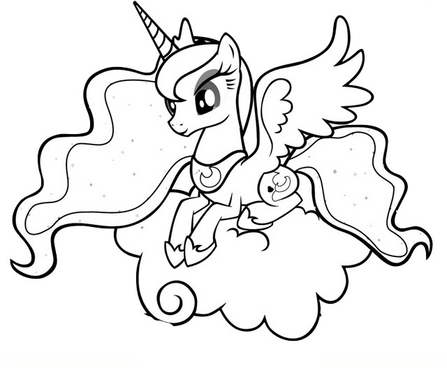 Pretty Princess Luna Coloring Pages