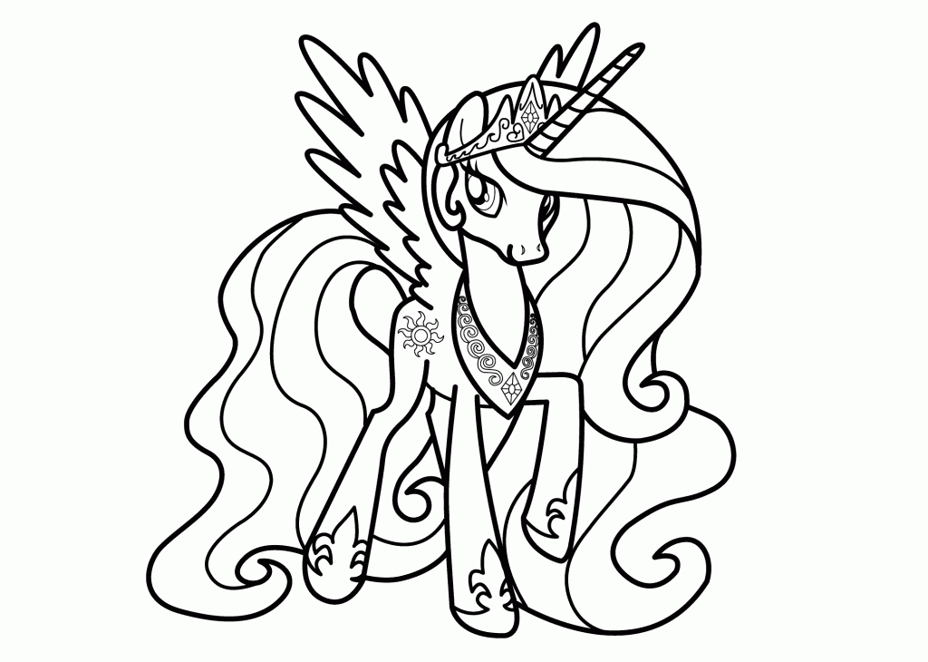 Princess Celestia Coloring Pages