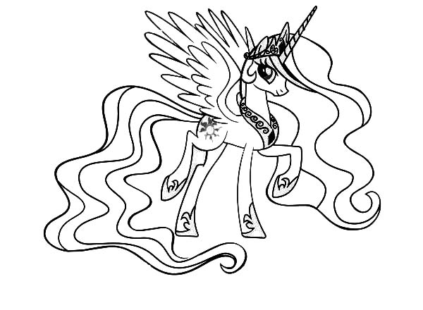 Princess Celestia Coloring