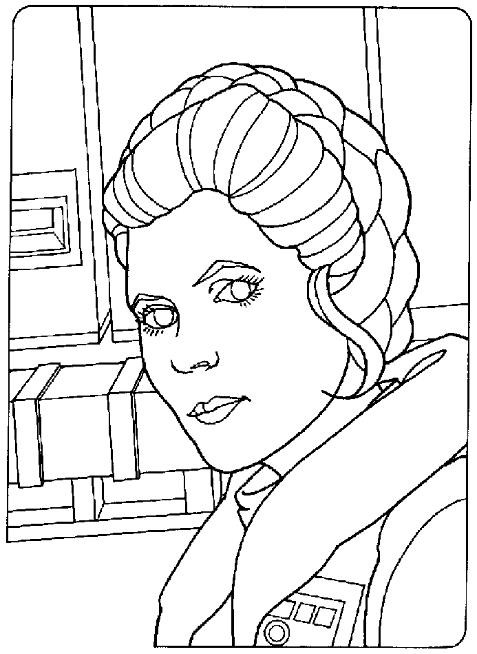 Princess Leia Coloring Pages