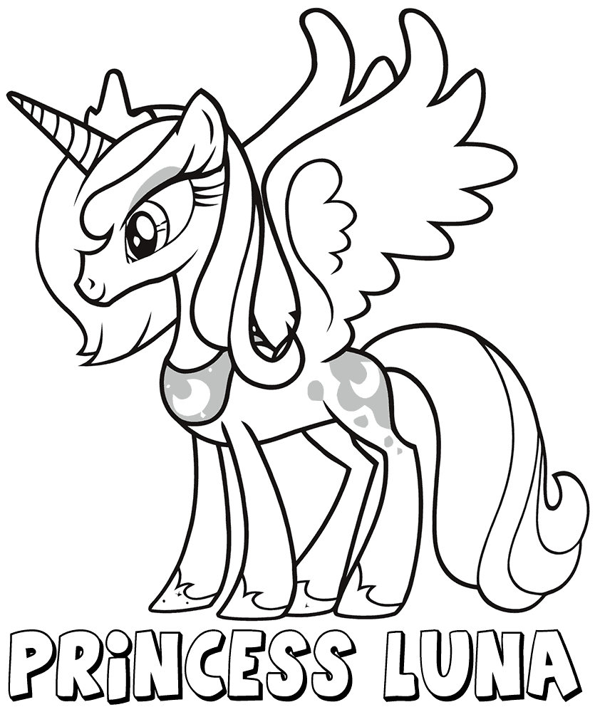 Princess Luna Coloring Page