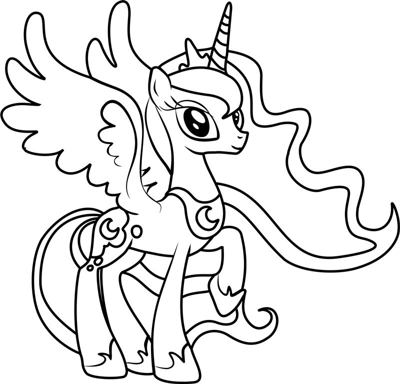 Princess Luna MLP Coloring Page