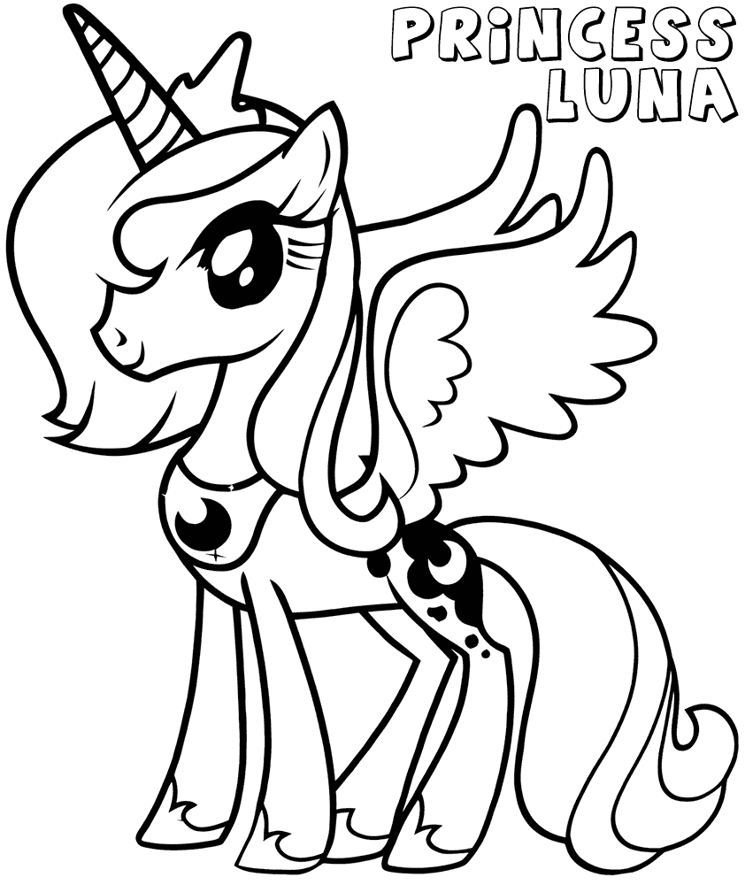 Princess Luna Printable Coloring Pages