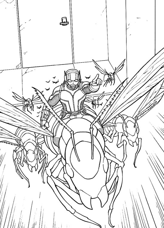 Print Ant Man Coloring Pages