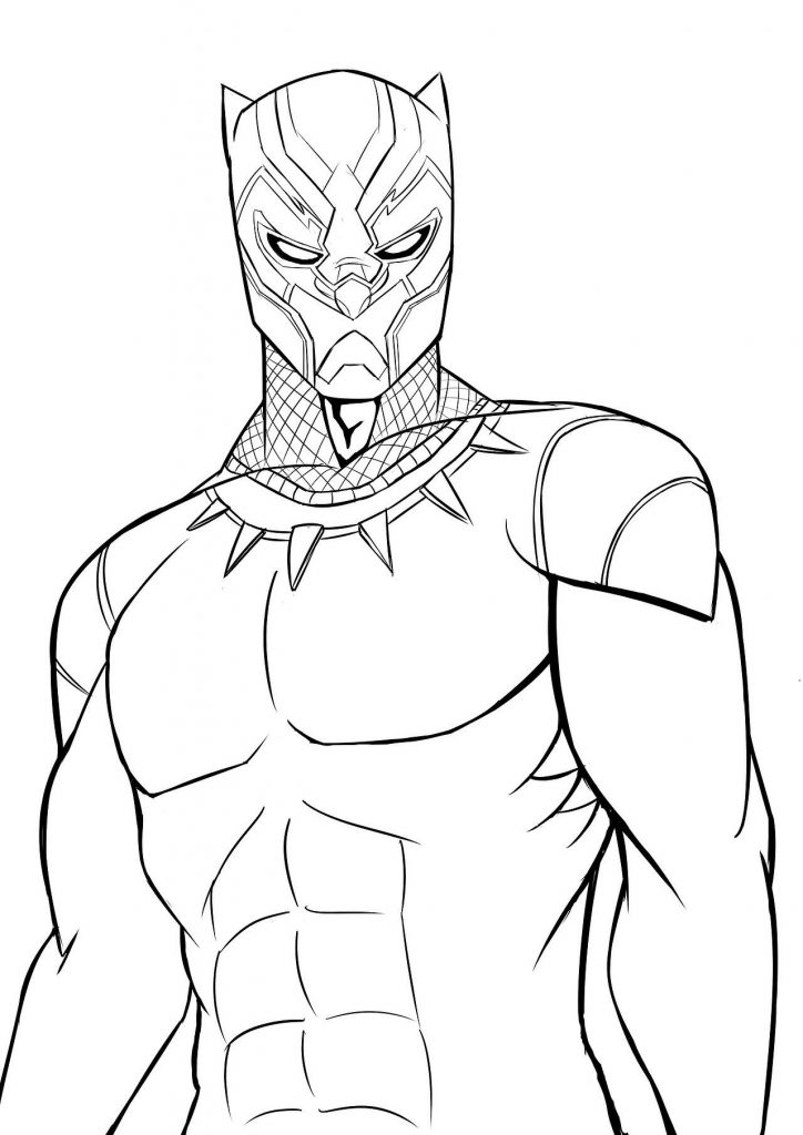 Print Black Panther Coloring Pages
