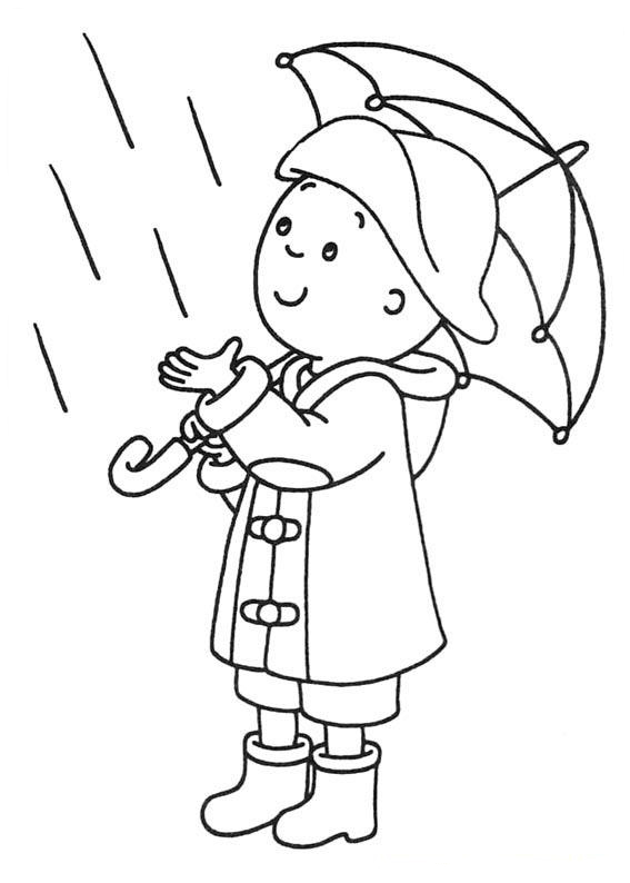 Print Caillou Coloring Page Free