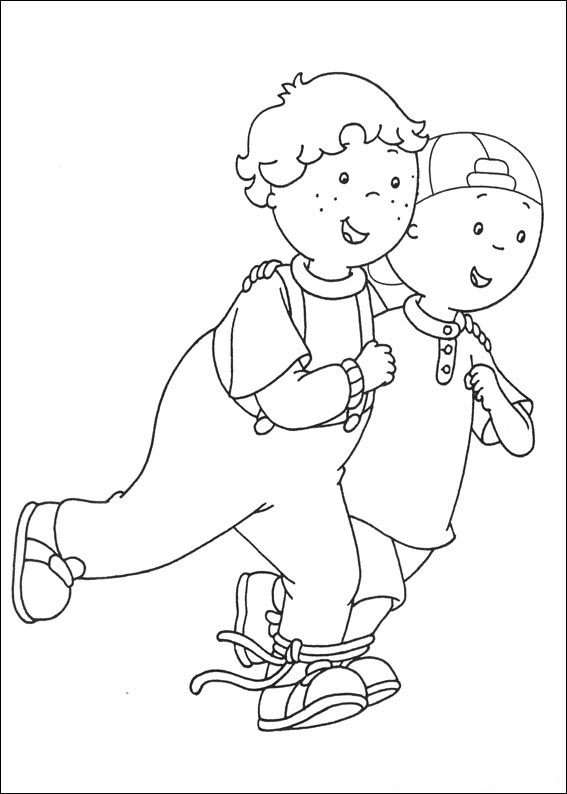 Print Caillou Coloring Pages Free