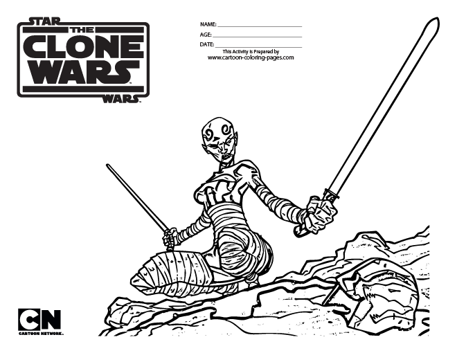 Print Clone Wars Coloring Pages