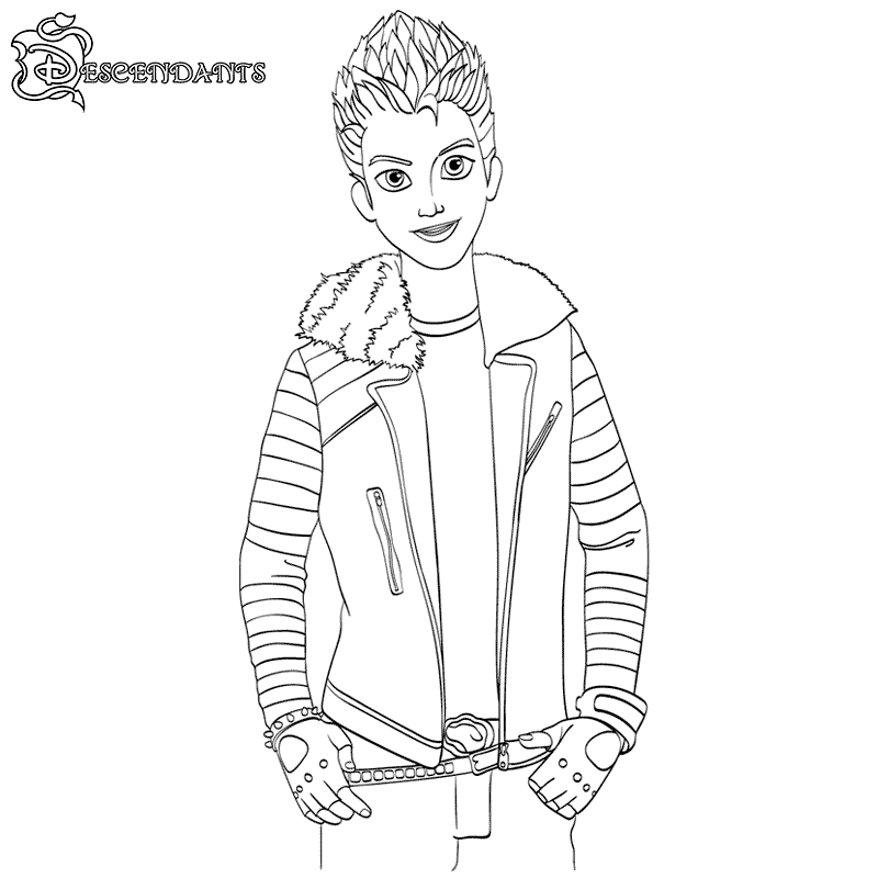 Print Descendants Coloring Pages