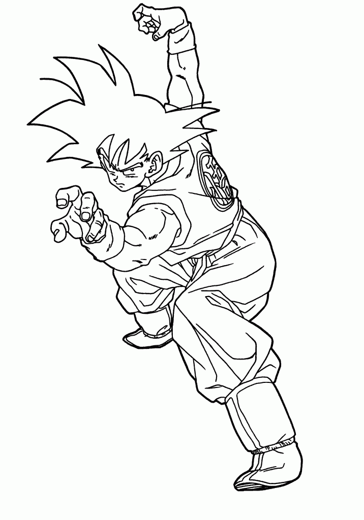 Print Dragon Ball Z Coloring Pages