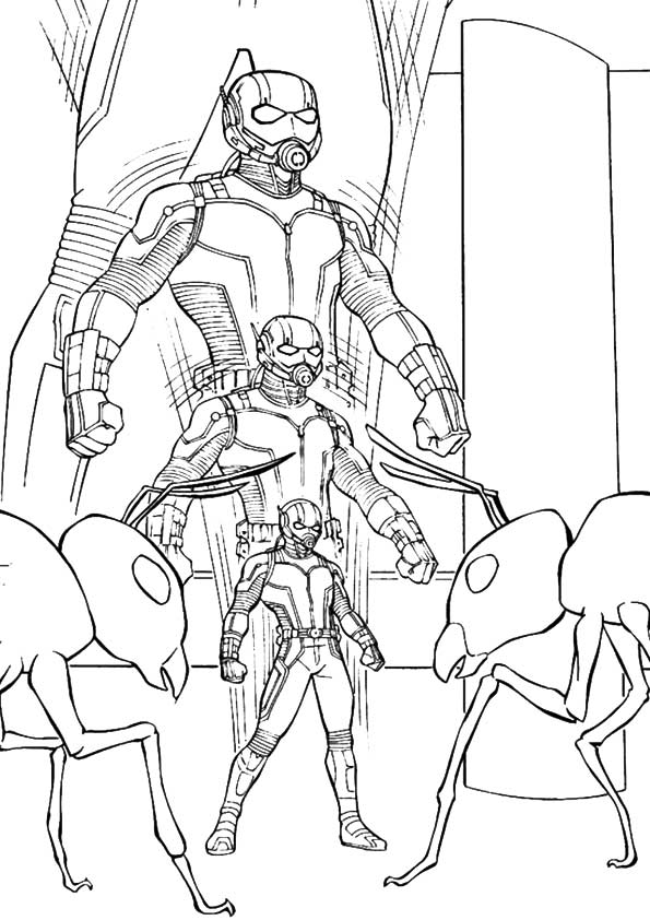 Print Free Ant Man Coloring Pages