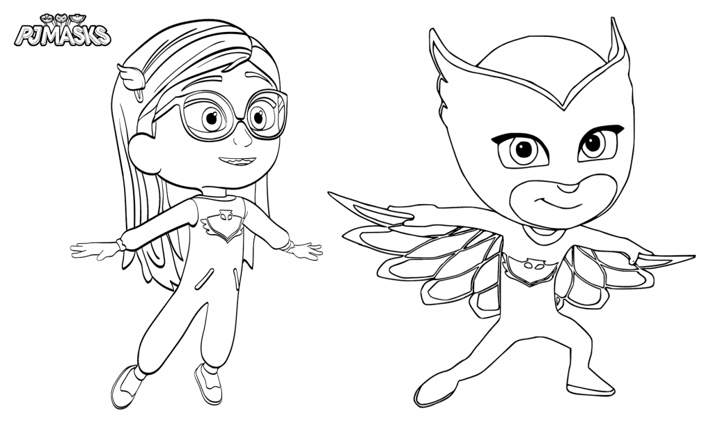 Print Free PJ Masks Coloring Pages