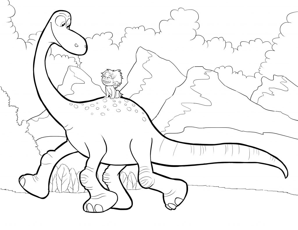 Print Good Dinosaur Coloring Pages