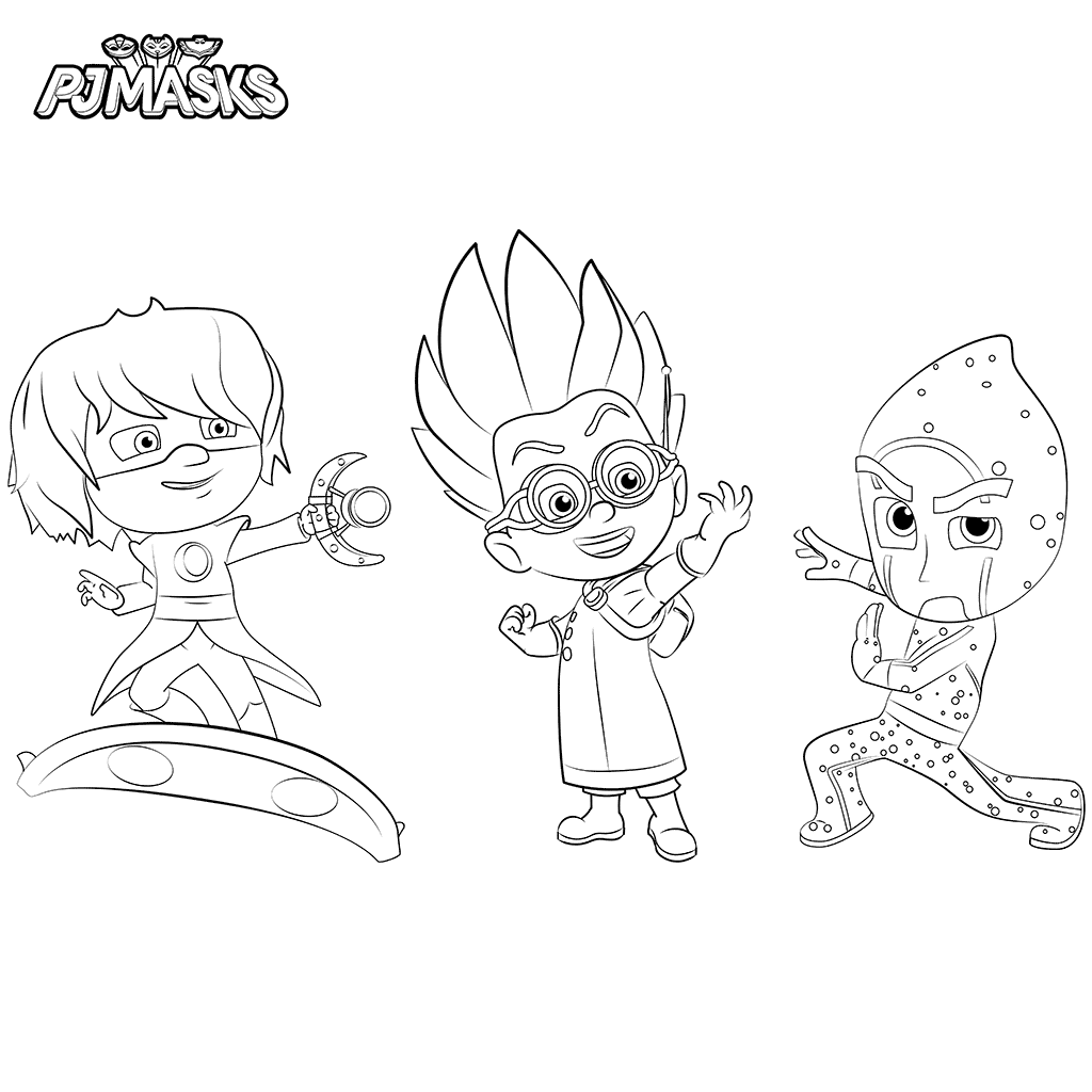 Print PJ Masks Coloring Pages