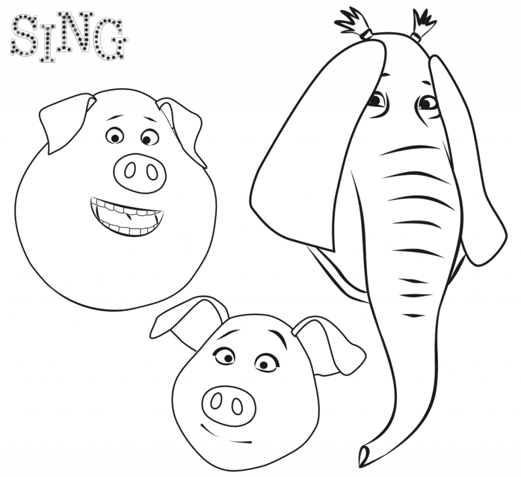 Print Sing Coloring Pages