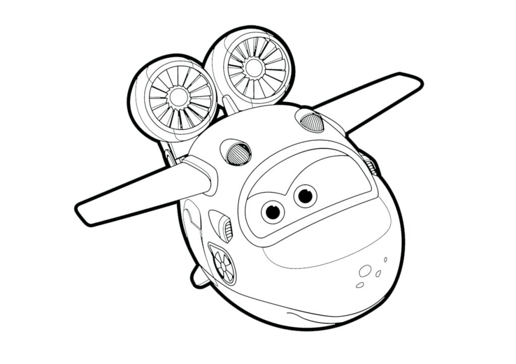 Print Super Wings Coloring Page