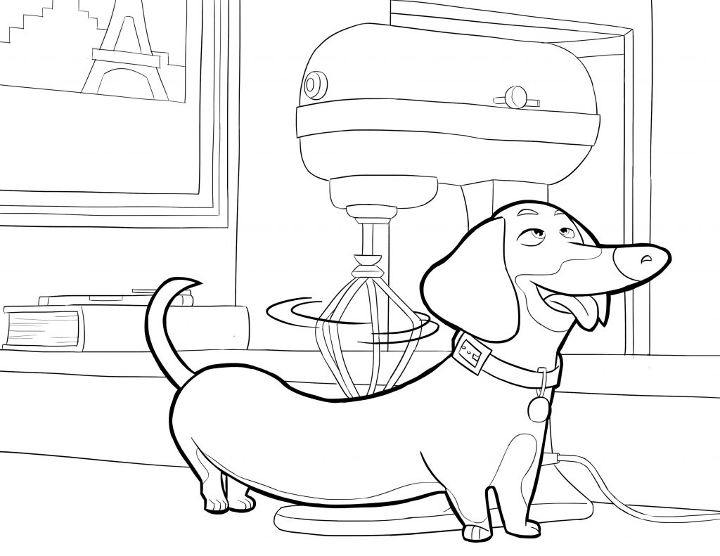 Print The Secret Life of Pets Coloring Pages