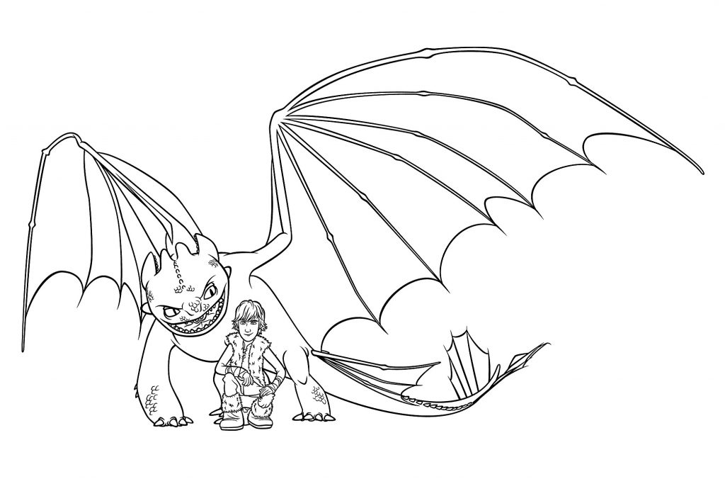 Print Toothless Coloring Page