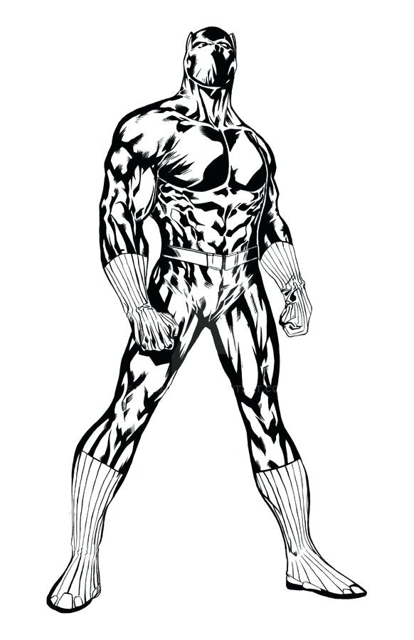 Printable Black Panther Coloring Pages