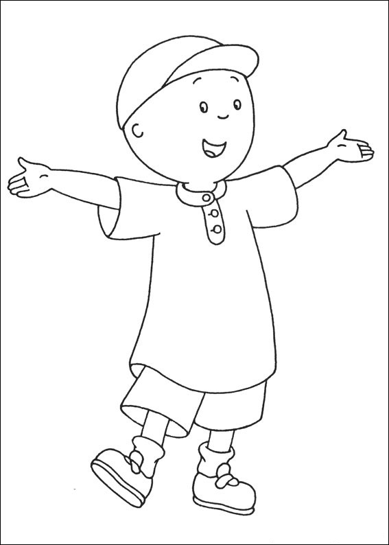 Printable Caillou Coloring Pages