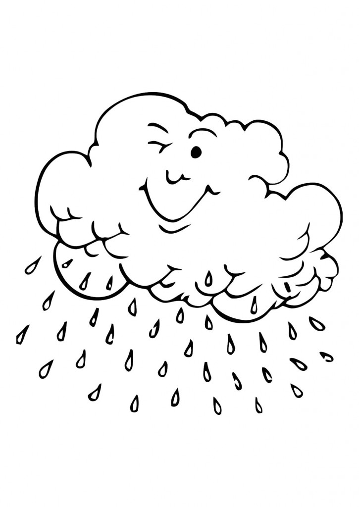 Printable Clouds Coloring Pages