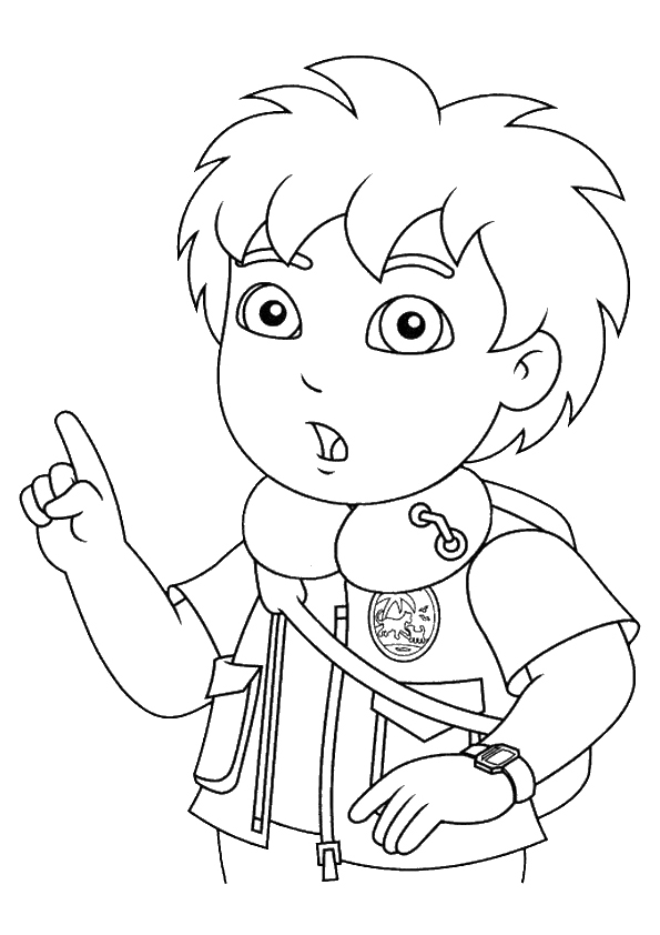 Printable Diego Coloring Pages