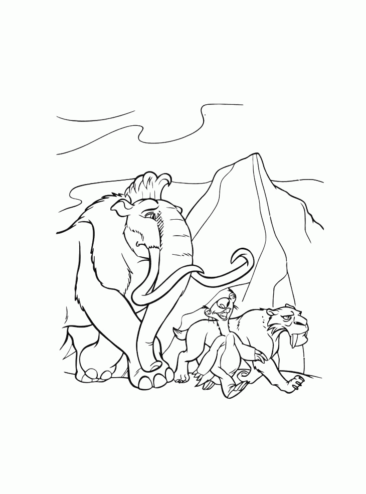 Printable Ice Age Coloring Pages