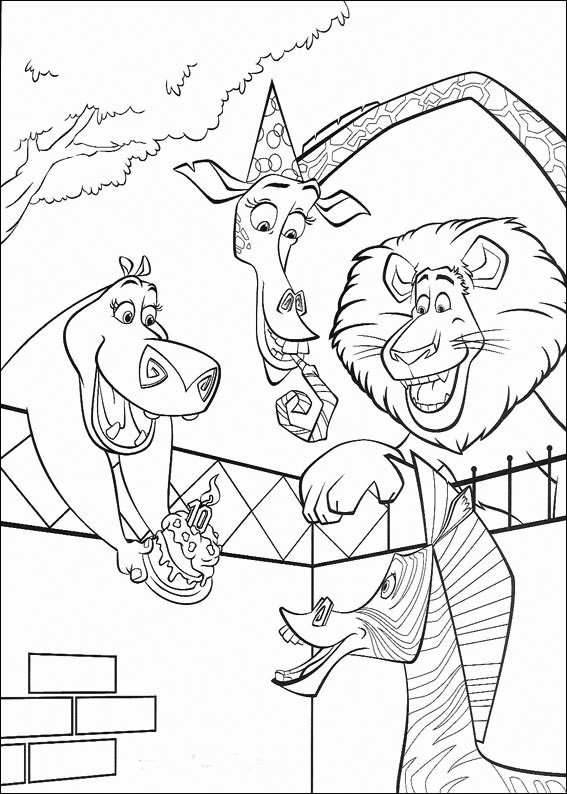Printable Madagascar Coloring Pages