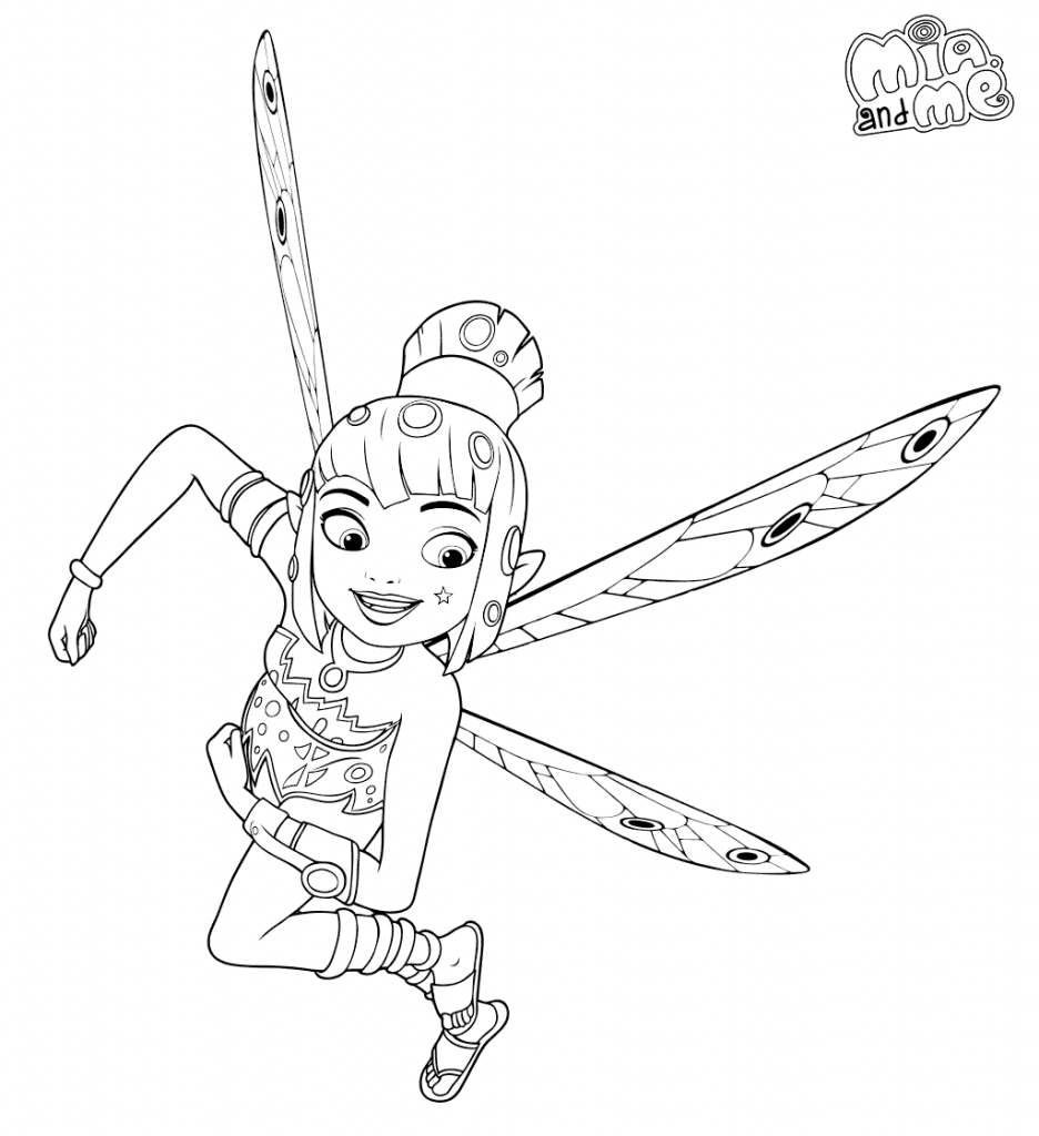 Printable Mia and Me Coloring Pages