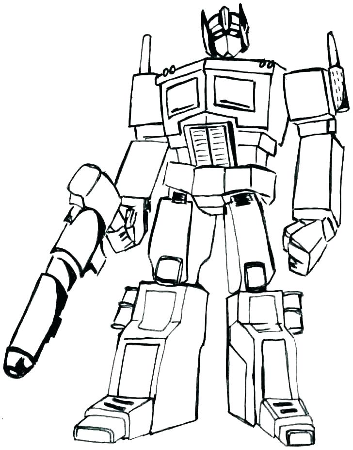 Printable Optimus Prime Coloring Pages