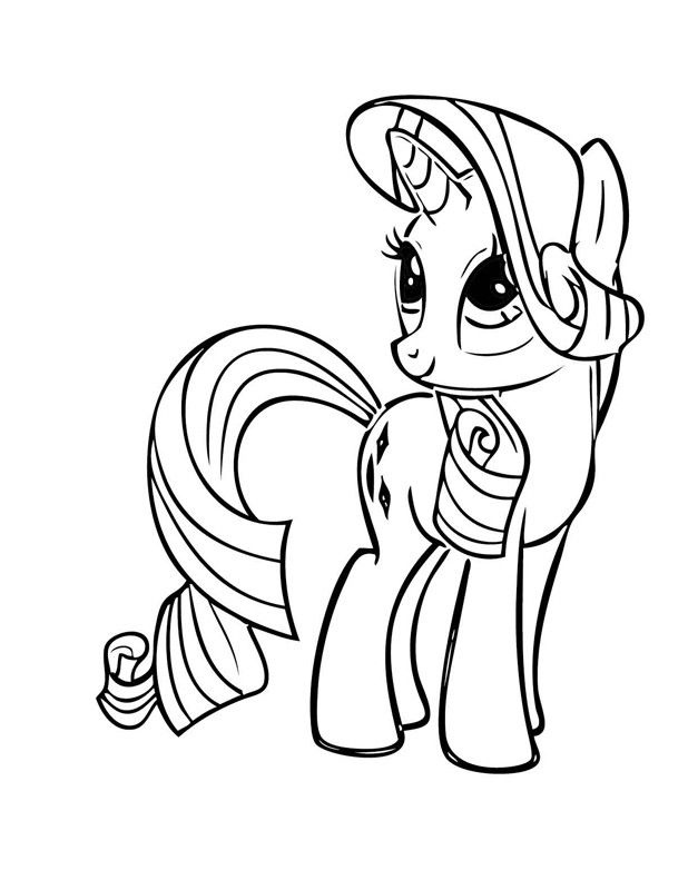 Printable Rarity Coloring Pages