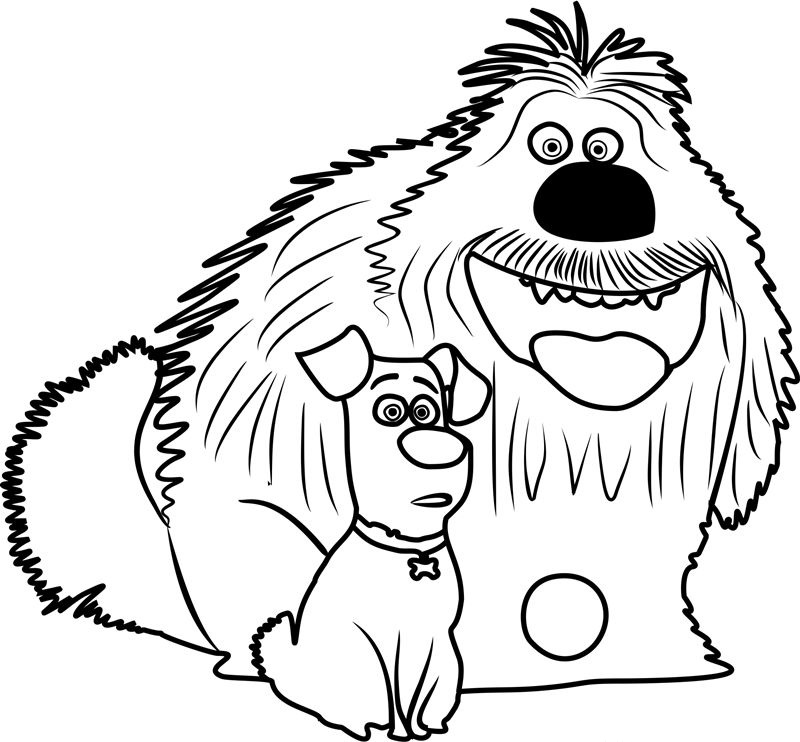 Printable Secret Life of Pets Coloring Pages